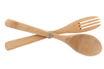 wooden fork, spoon