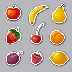 fruits and berries stickers
