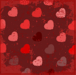 valentines day card with heart.