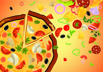 pizza aux l&eacute;gumes d'&eacute;t&eacute;