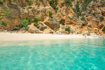 Obraz premium orange and turquoise shore