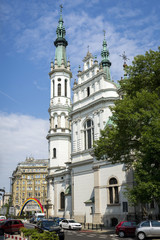 Fototapeta na wymiar Church of the Holy Saviour (Kosciol Zbawiciela) in Warsaw