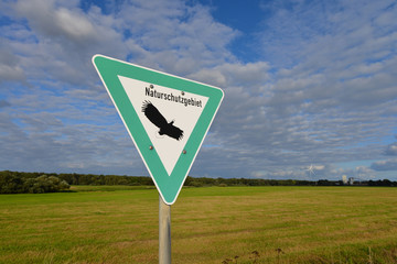 Naturschutzgebiet, Feuchtwiesen, Ökologie, Schild, Hamburg