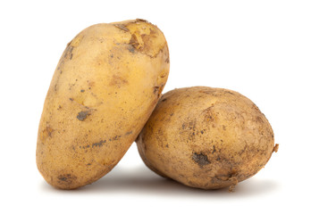 Pair of ripe potatoes