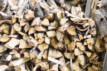 firewood as background