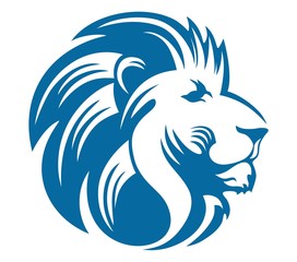 lion head blue