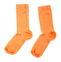 Colorful socks isolated on white