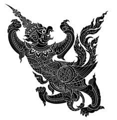 Garuda, King's protective  bird  vector