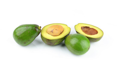 Avocado Organic Vegetable Garden isolated on white