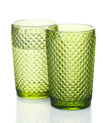 Colorful glasses isolated on white