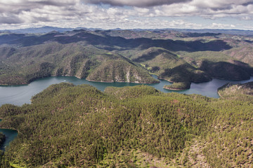 Fototapeta na wymiar Sheridan Lake, aerial view