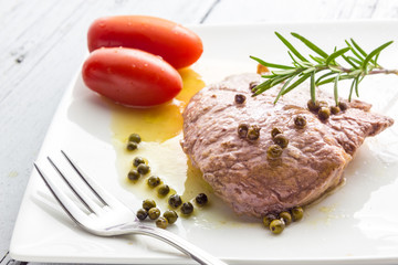 Beef with green pepper