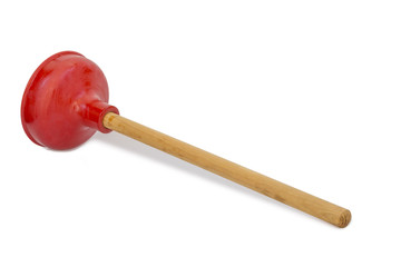 Plunger isolated on white