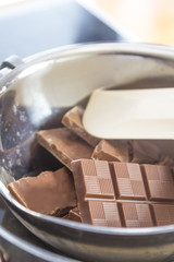 Melting chocolate