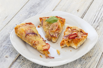 Leftover pizza