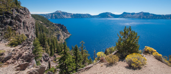 Awesome View of Crater Lake Panorama