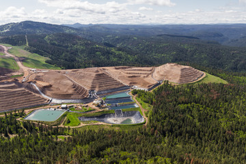 open pit mine