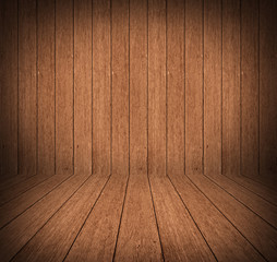 room interior vintage with wood tiles 