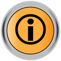 Information button, sign, badge