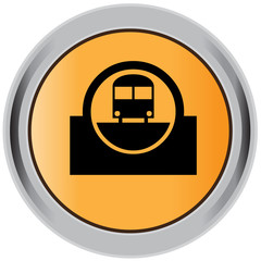 Subway button, icon, badge