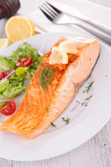 grilled salmon
