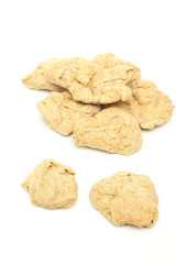 soia su sfondo bianco