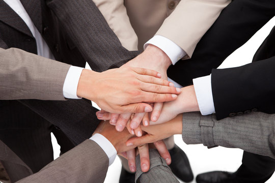 Business People Stacking Hands