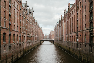 Naklejka premium The Speicherstadt in Hamburg, Germany.
