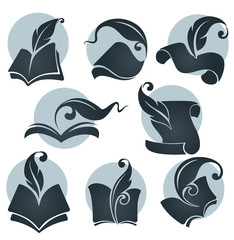 old books, parchment, reading and writing