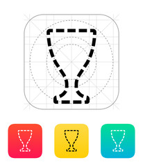 Trophy cup silhouette icon