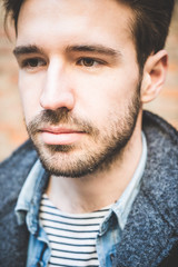 Fototapeta premium young handsome fashion model man