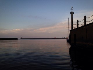 the sea of the evening