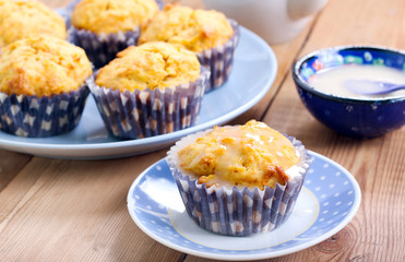 Carrot and orange cupcakes