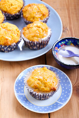 Carrot and orange cupcakes