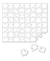 wei&szlig;es Puzzle