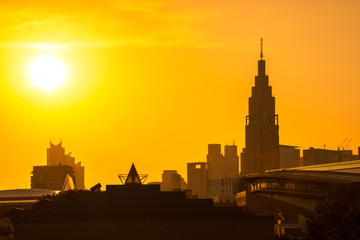Naklejka premium 新宿の夕景