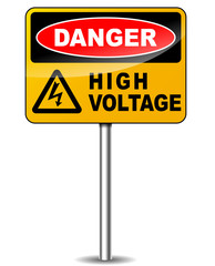 Vector high voltage signpost