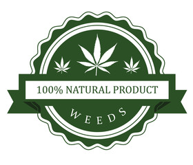 Set of medicinal marijuana label