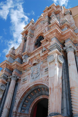 Facade of the church of Caravaca de la Cruz