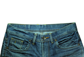 Denim Pocket Closeup ; texture background of jeans