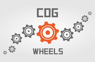Cog wheels background