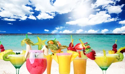 Keuken spatwand met foto Sommer-Genuss: Karibische Cocktails :) © doris oberfrank-list