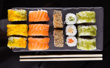 Japanese seafood sushi set