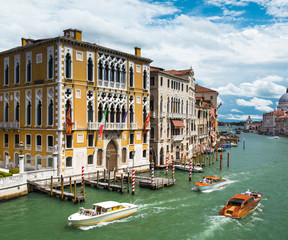 Beautiful view on Grand canal in Venice