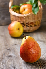 Fototapeta na wymiar Fresh pears