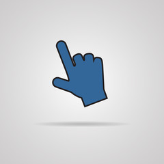 Hand cursors - arrow cursors with shadow