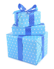 Beautiful gifts isolated on white
