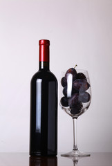 Red wine and plums