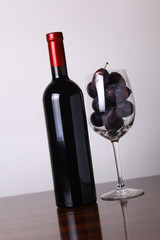Red wine and plums