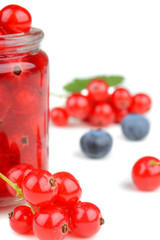 Delicious raw fresh red currant berries